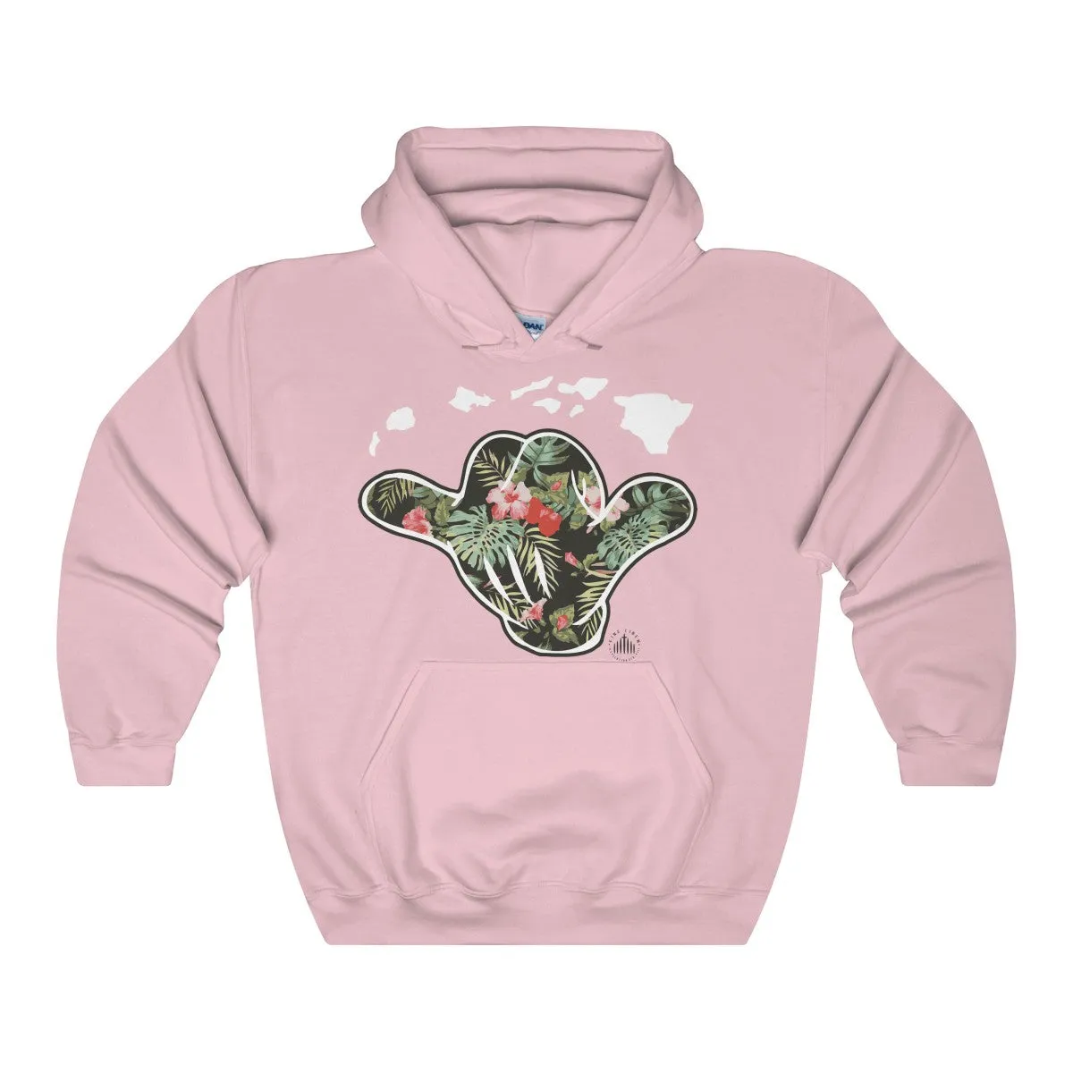 Hawaii Shaka Floral Unisex Heavy Blend Hooded Sweatshirt