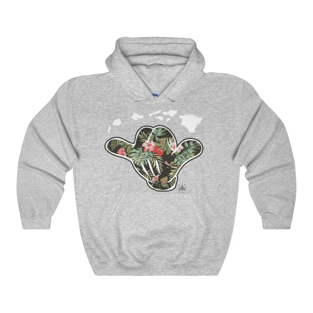 Hawaii Shaka Floral Unisex Heavy Blend Hooded Sweatshirt