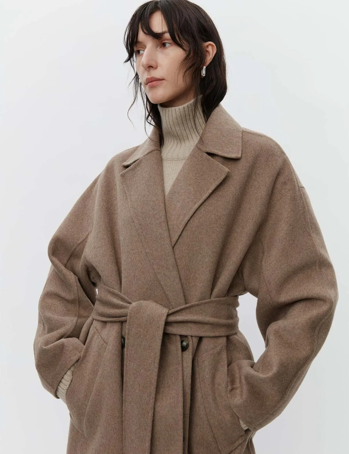 Howard Double Faced Wool Coat - Wren