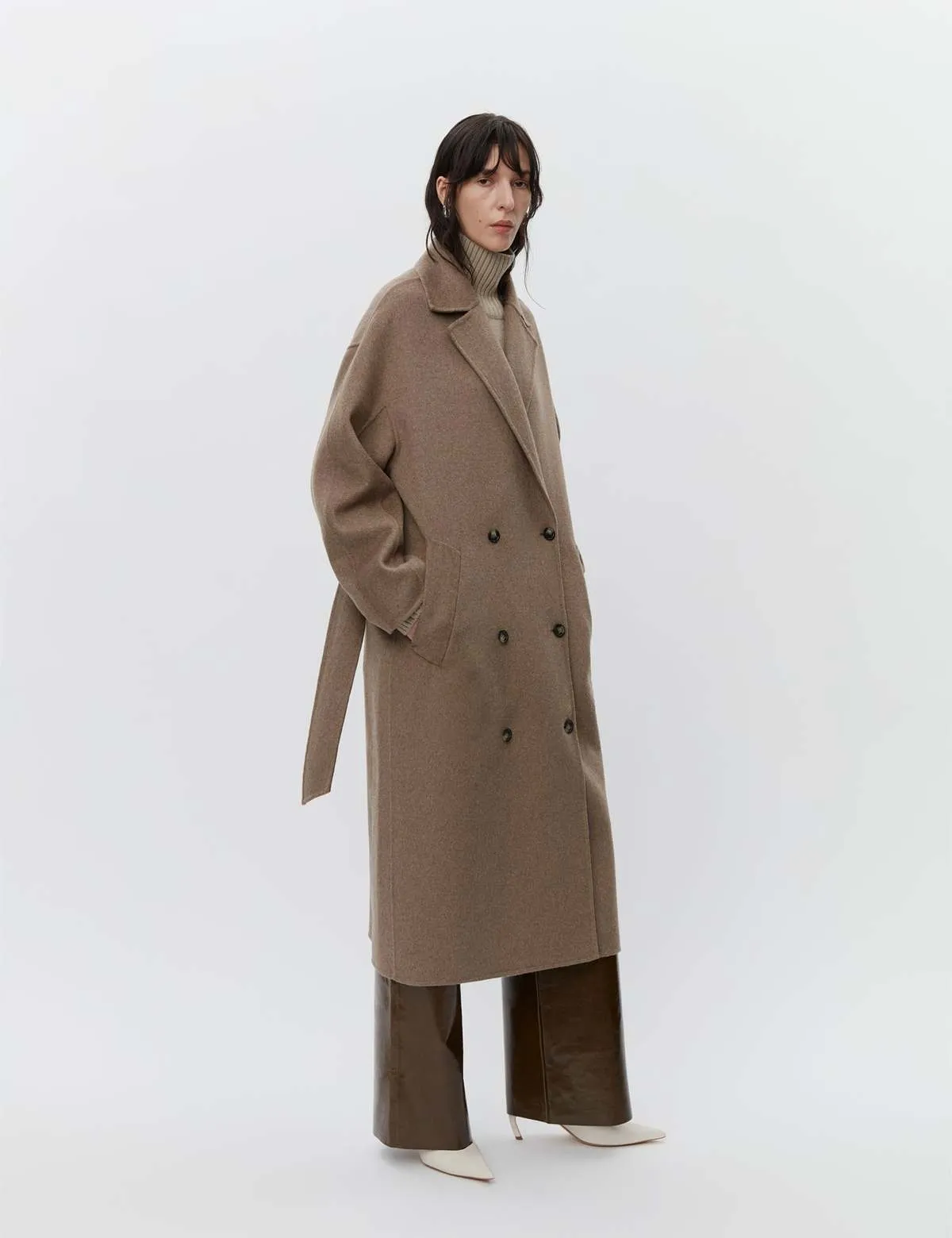 Howard Double Faced Wool Coat - Wren