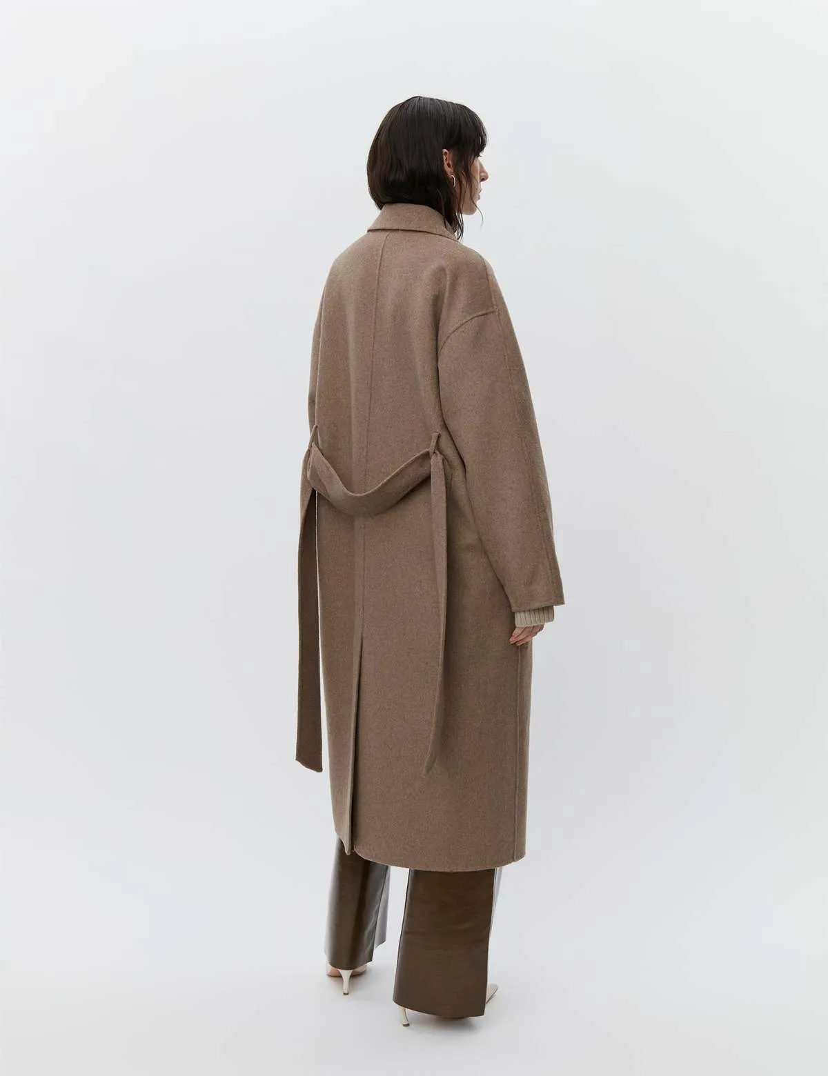 Howard Double Faced Wool Coat - Wren