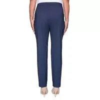 JCPenney Alfred Dunner Classics Womens Mid Rise Slim Pull-On Pants