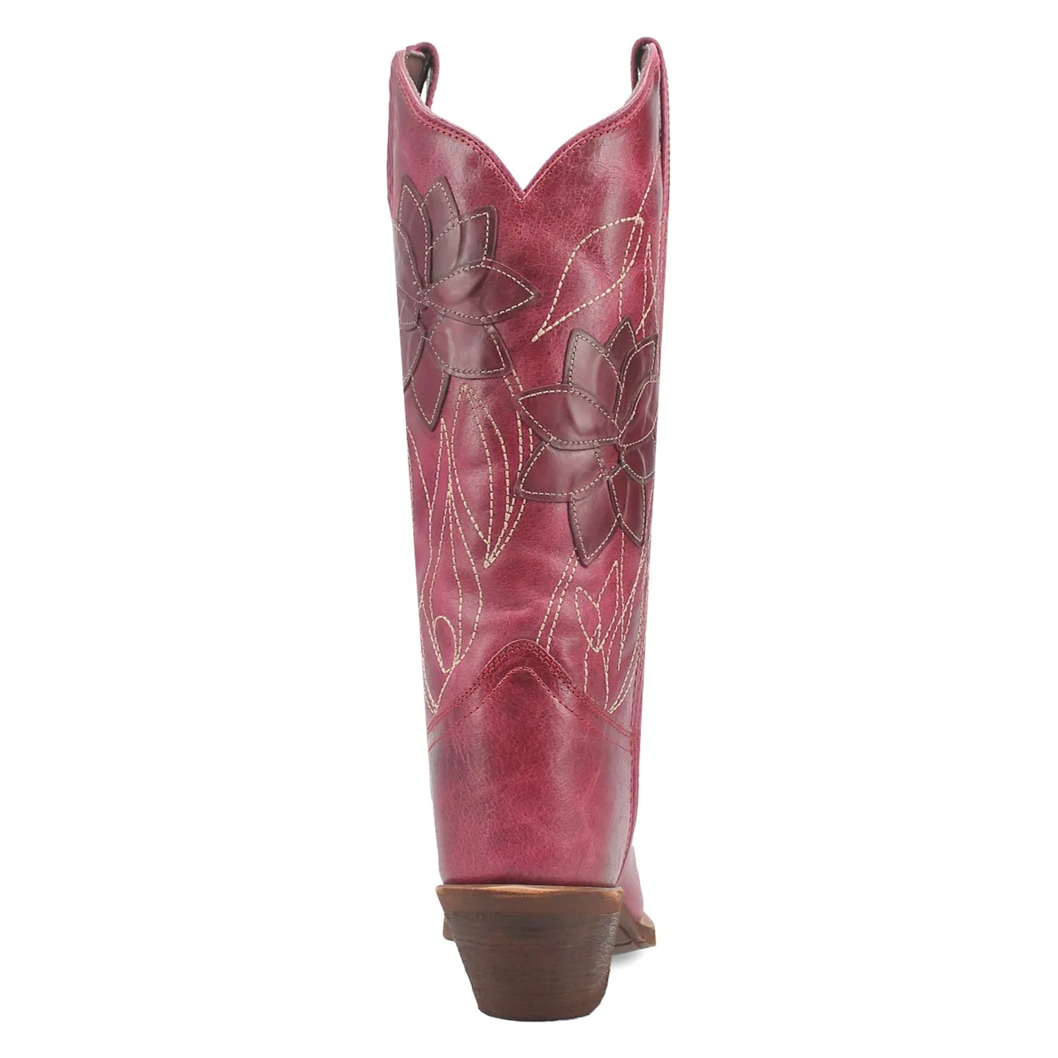 Laredo Womens Paislee Pink Leather Cowboy Boots