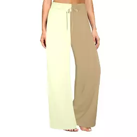 lark sunlight half and half Women's Wide Leg Lounge Pants (Model L77)