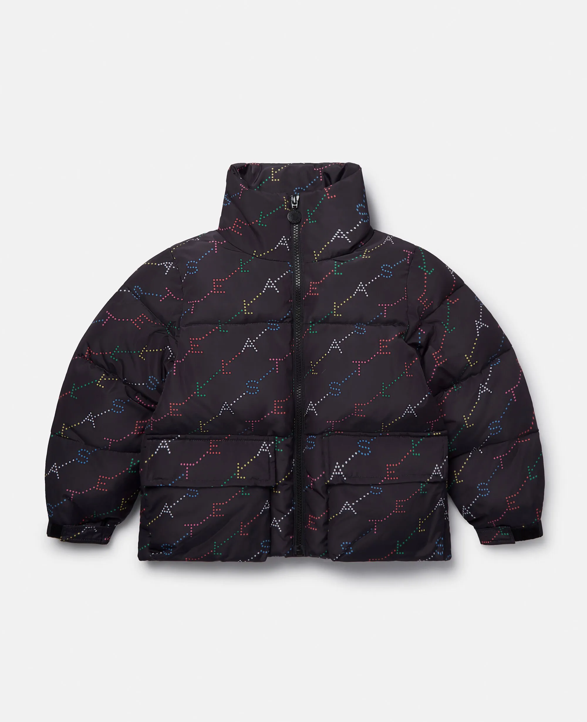 Logo Pattern Puffer Coat 