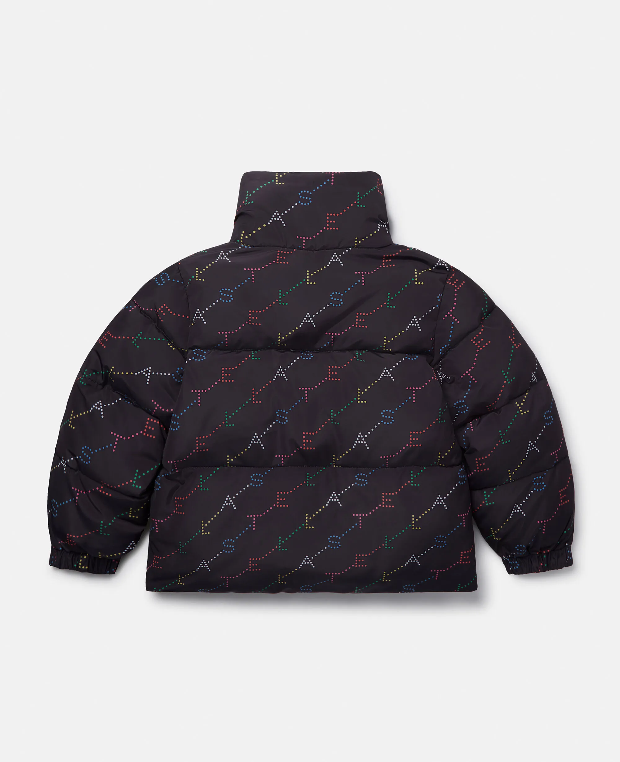 Logo Pattern Puffer Coat 