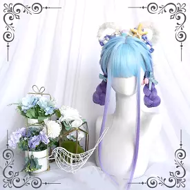 LOLITA DREAM GRADIENT BLUE PURPLE STRAIGHT WIG BY90140