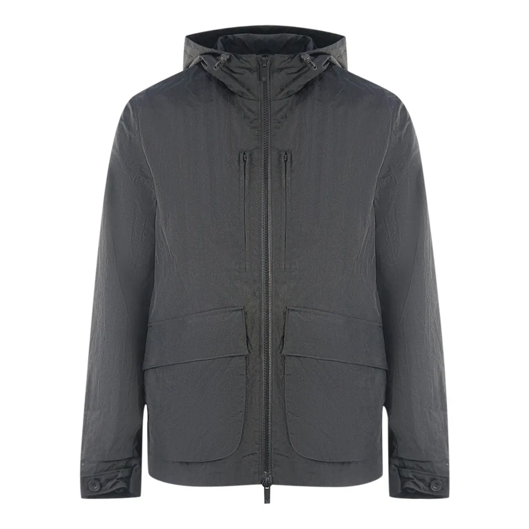 Lyle & Scott Plain Hooded Black Jacket