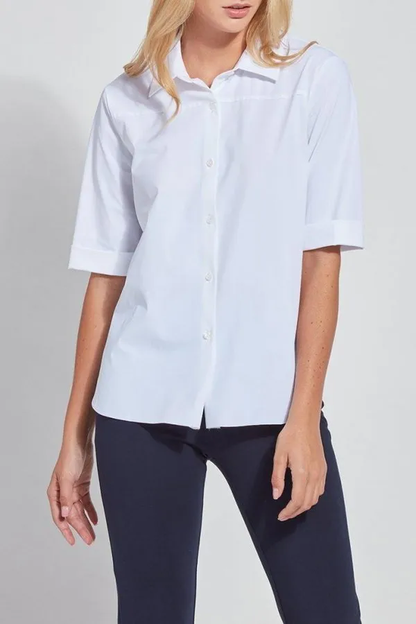 Lysse Josie Short Sleeve Button Down