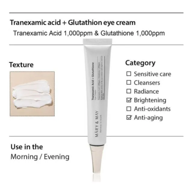 Mary & May Tranexamic Acid and Glutathione Eye Cream