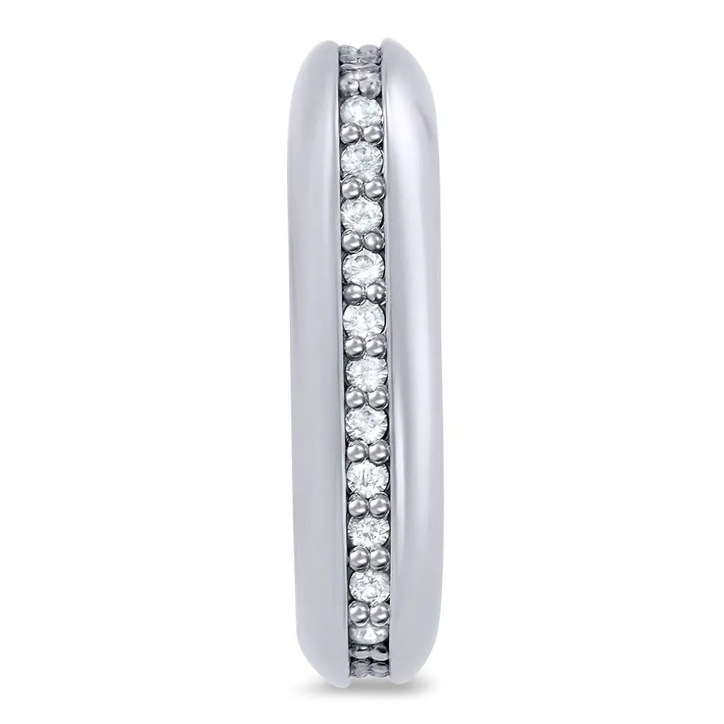 Modern Sensuality Diamond One Unity Wedding Band