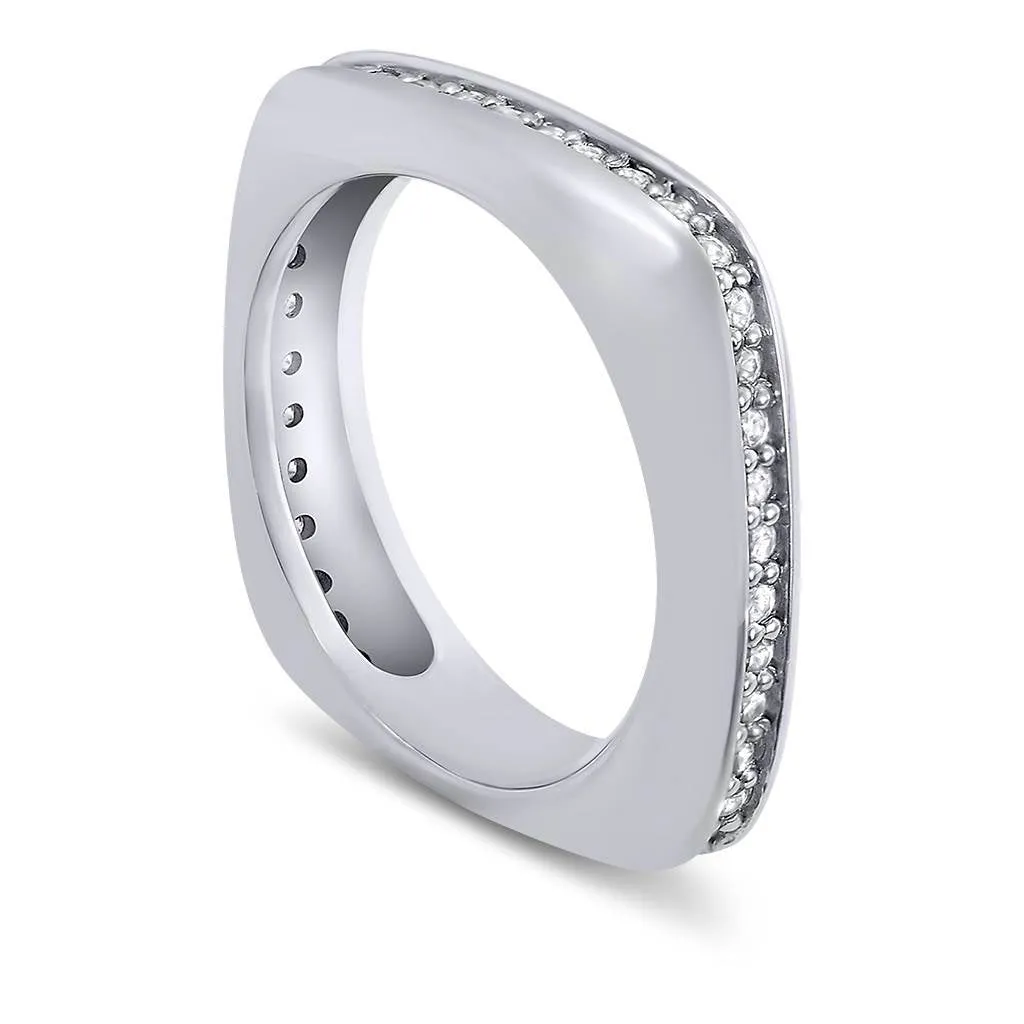 Modern Sensuality Diamond One Unity Wedding Band