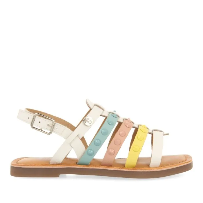 MULTICOLOR LEATHER ROMAN STYLE SANDALS FOR GIRLS AND BOYS BEYNAC