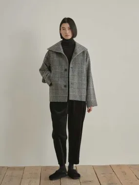 MY SAILOR Checkered Coat - gray