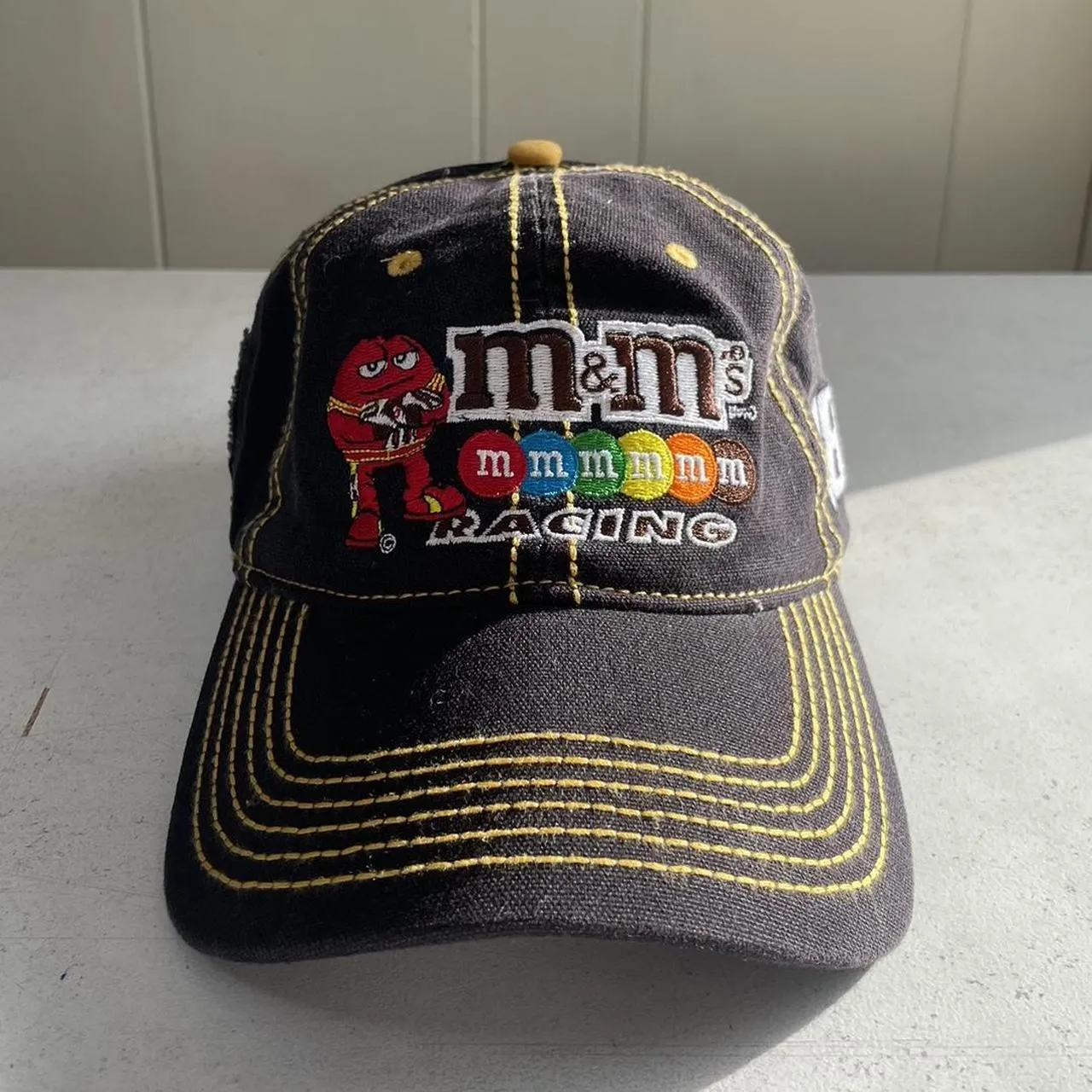 NASCAR Men's Black and Yellow Hat