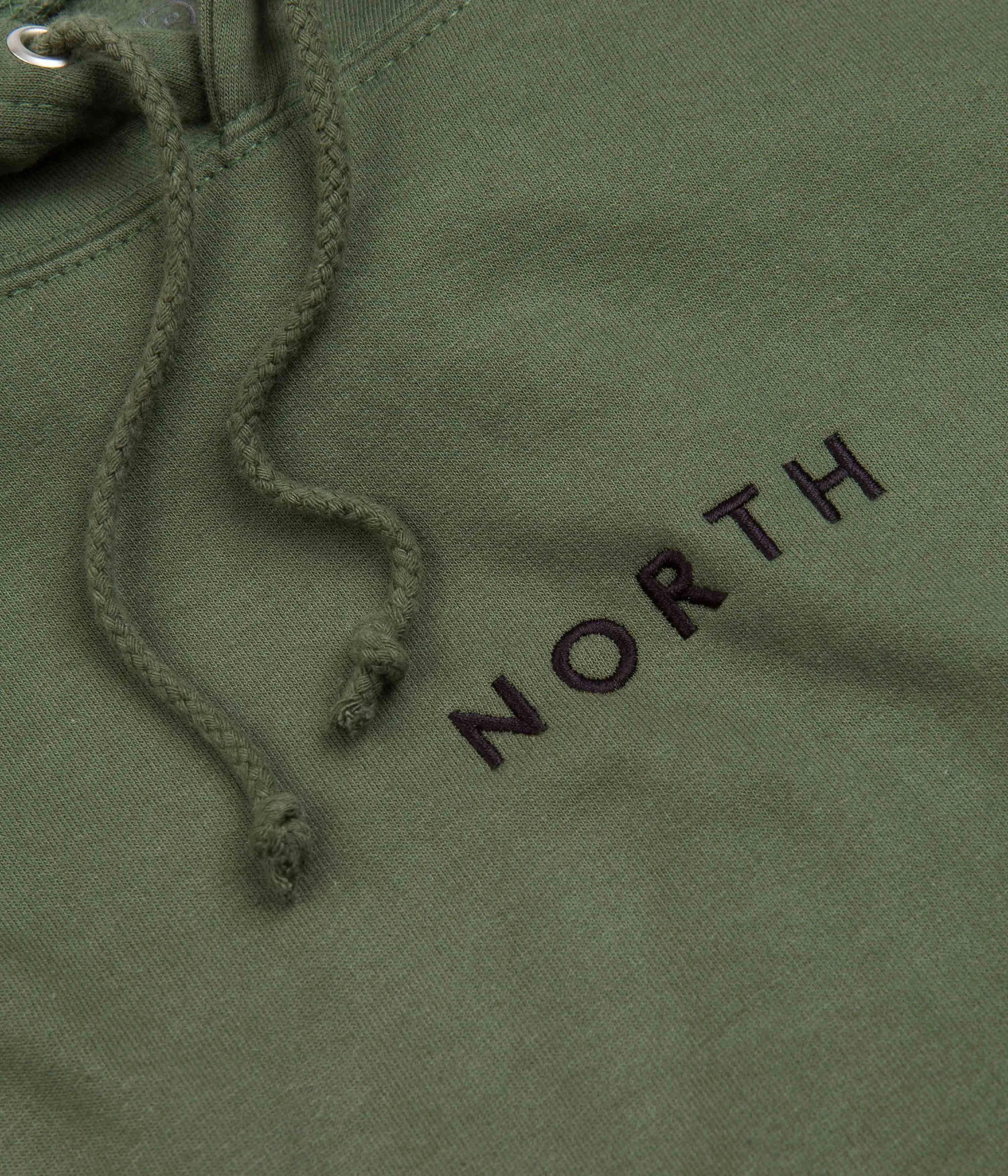 North Supplies Hoodie - Green / Black / Orange