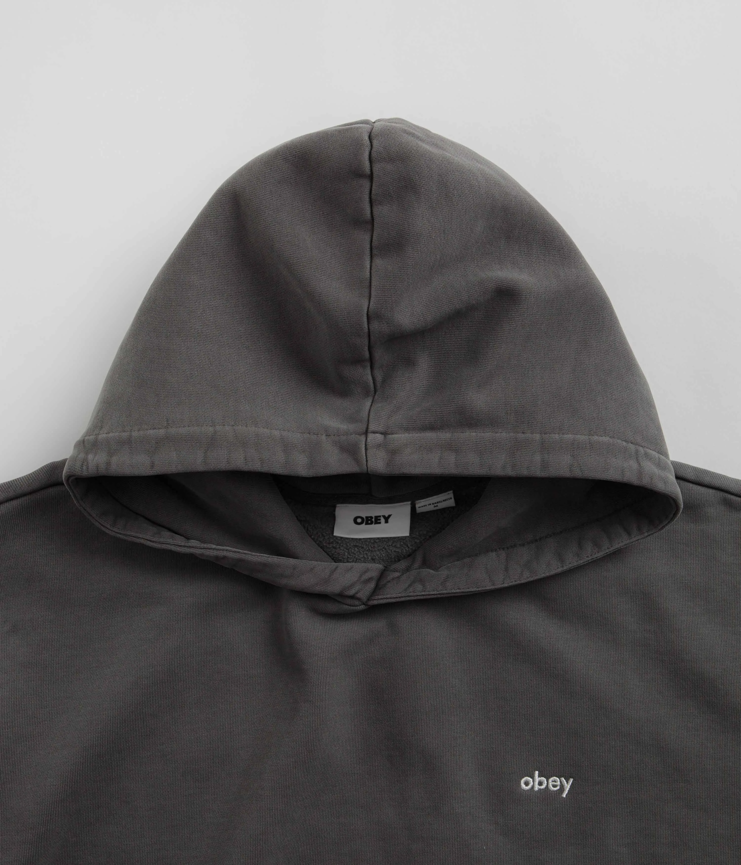 Obey Lowercase Pigment Hoodie - Digital Black