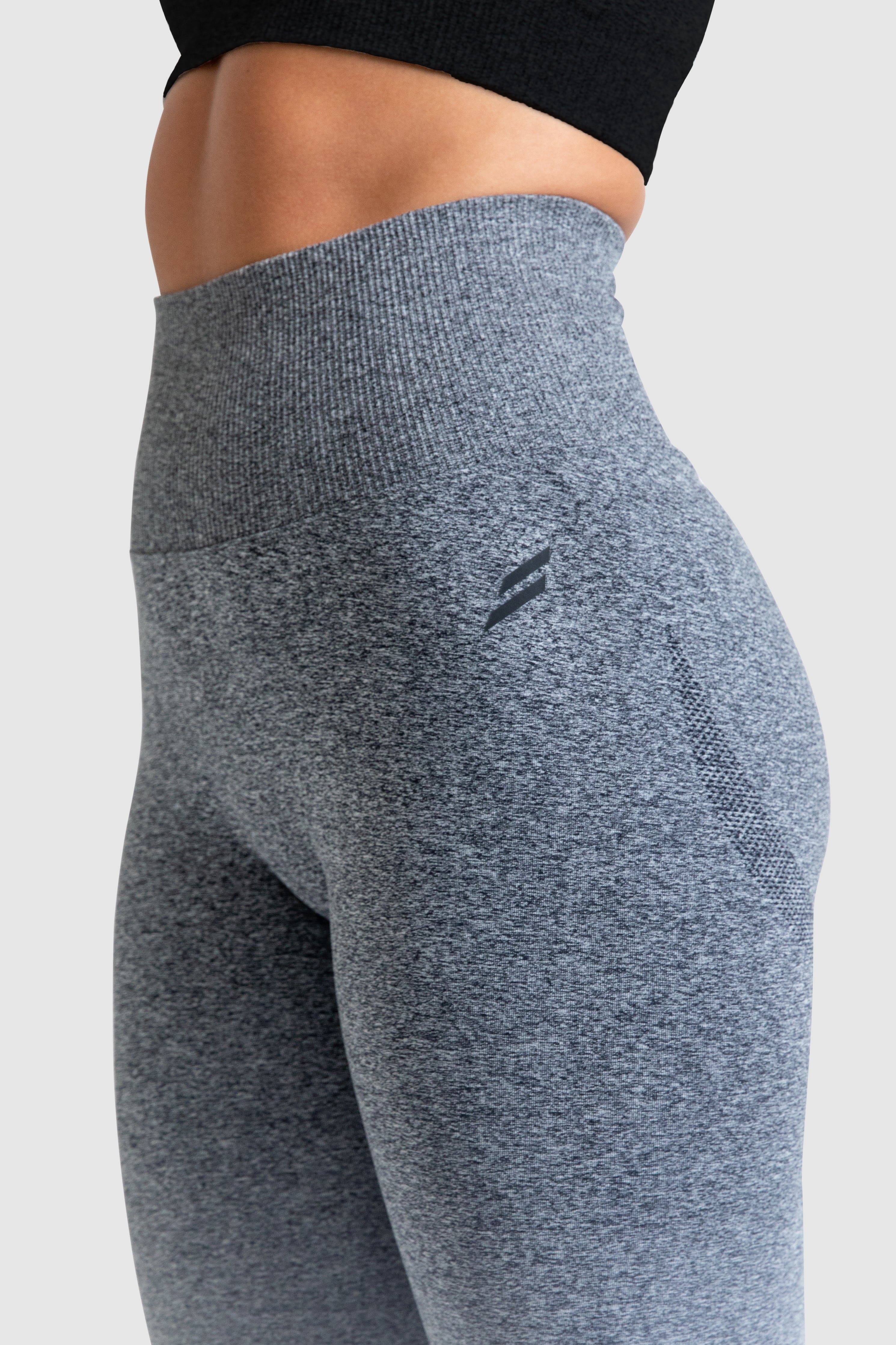 Ombre Scrunch Seamless Leggings - Grey