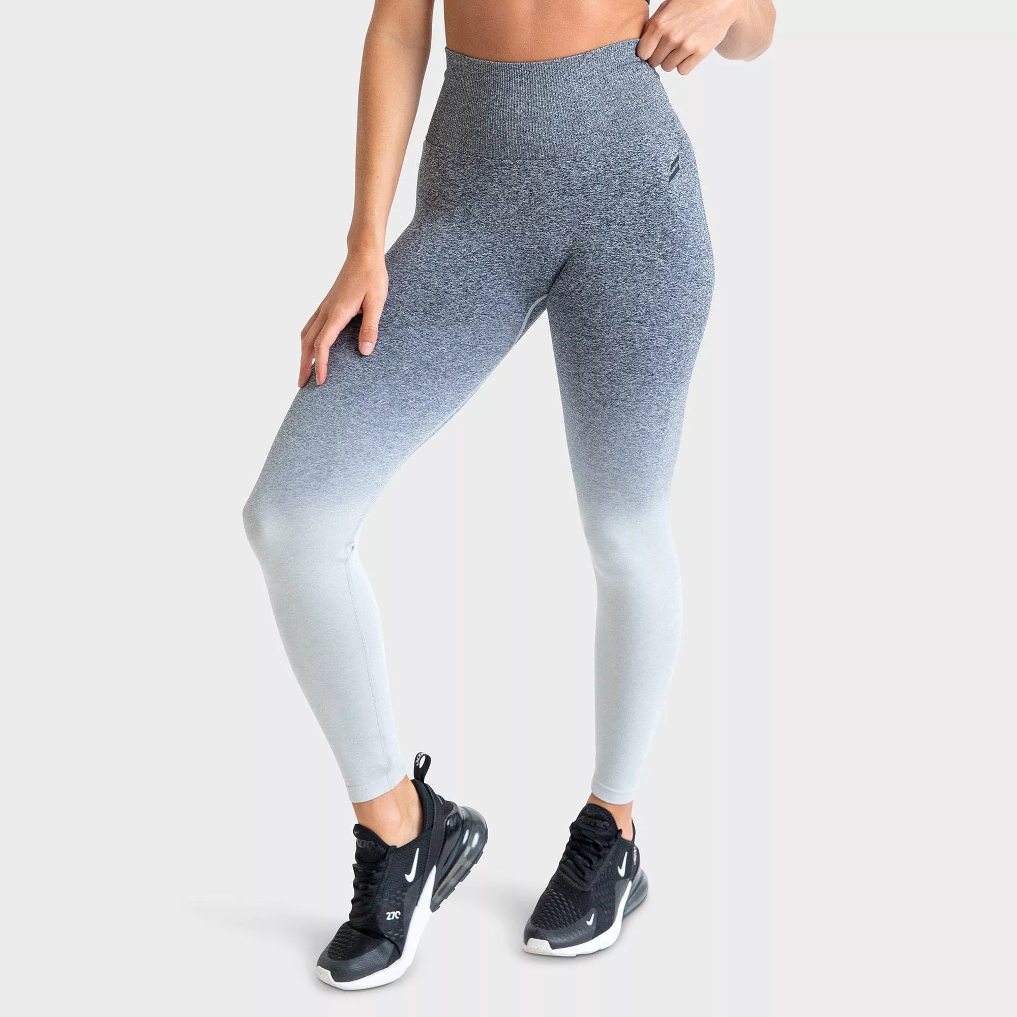 Ombre Scrunch Seamless Leggings - Grey