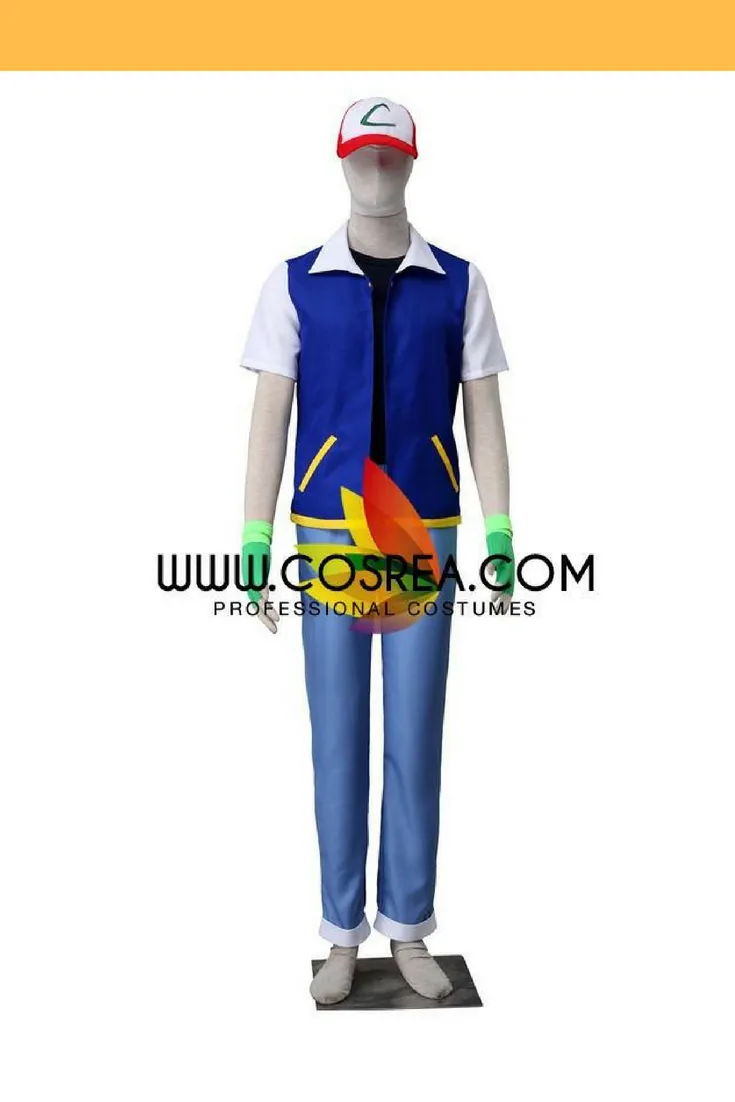 Pokemon Ash Ketchum Cosplay Costume