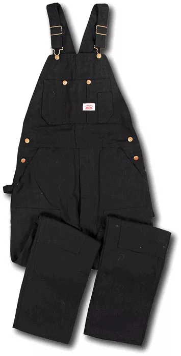 Sale: Black Extra Heavy Duty Black Cotton Duck Overall by ROUND HOUSE Made in USA 383