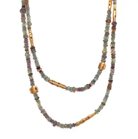 Sapphire 'Flora' Bead Necklace