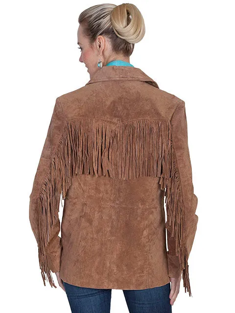 Scully Women's Cinnamon Fringe Suede Jacket