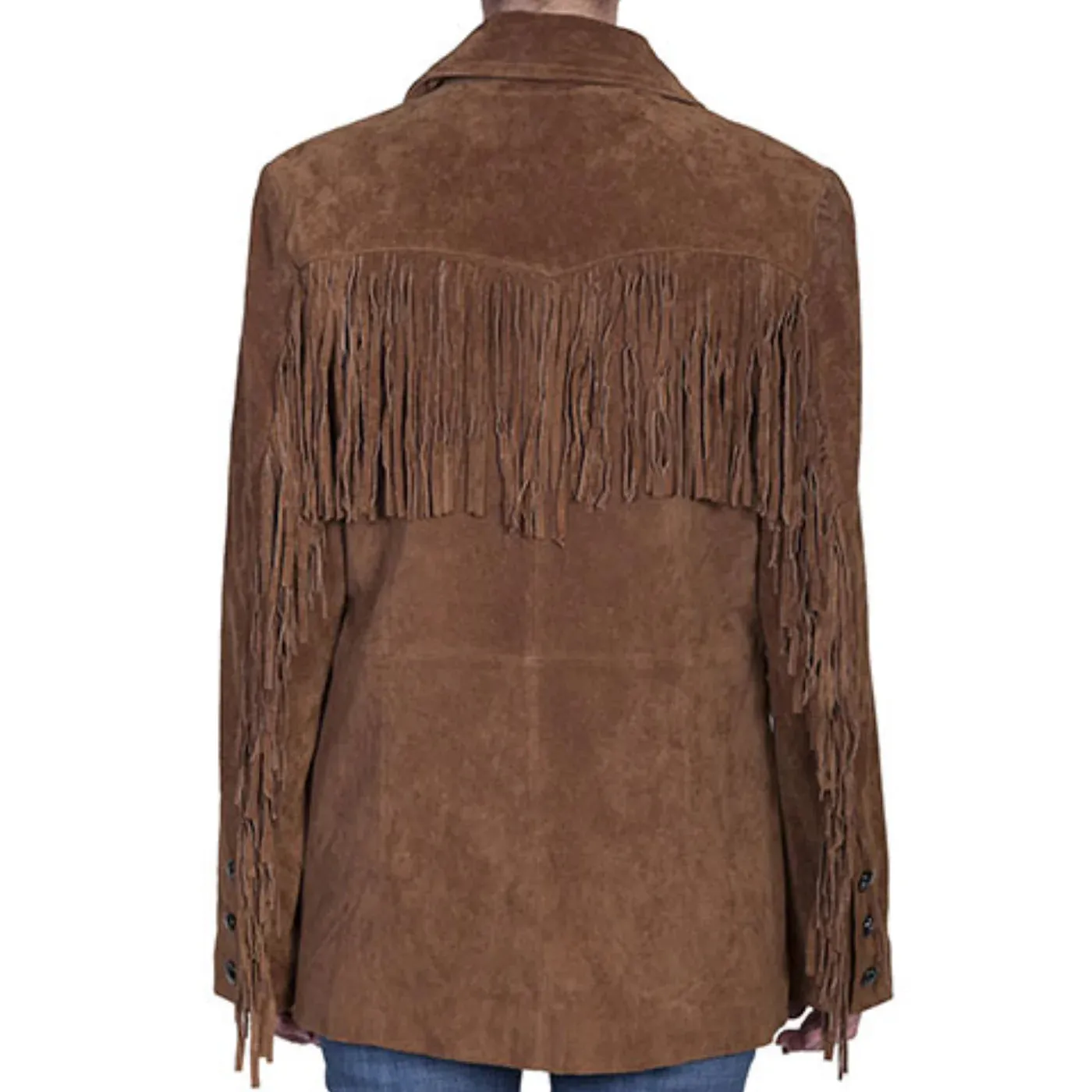 Scully Women's Cinnamon Fringe Suede Jacket