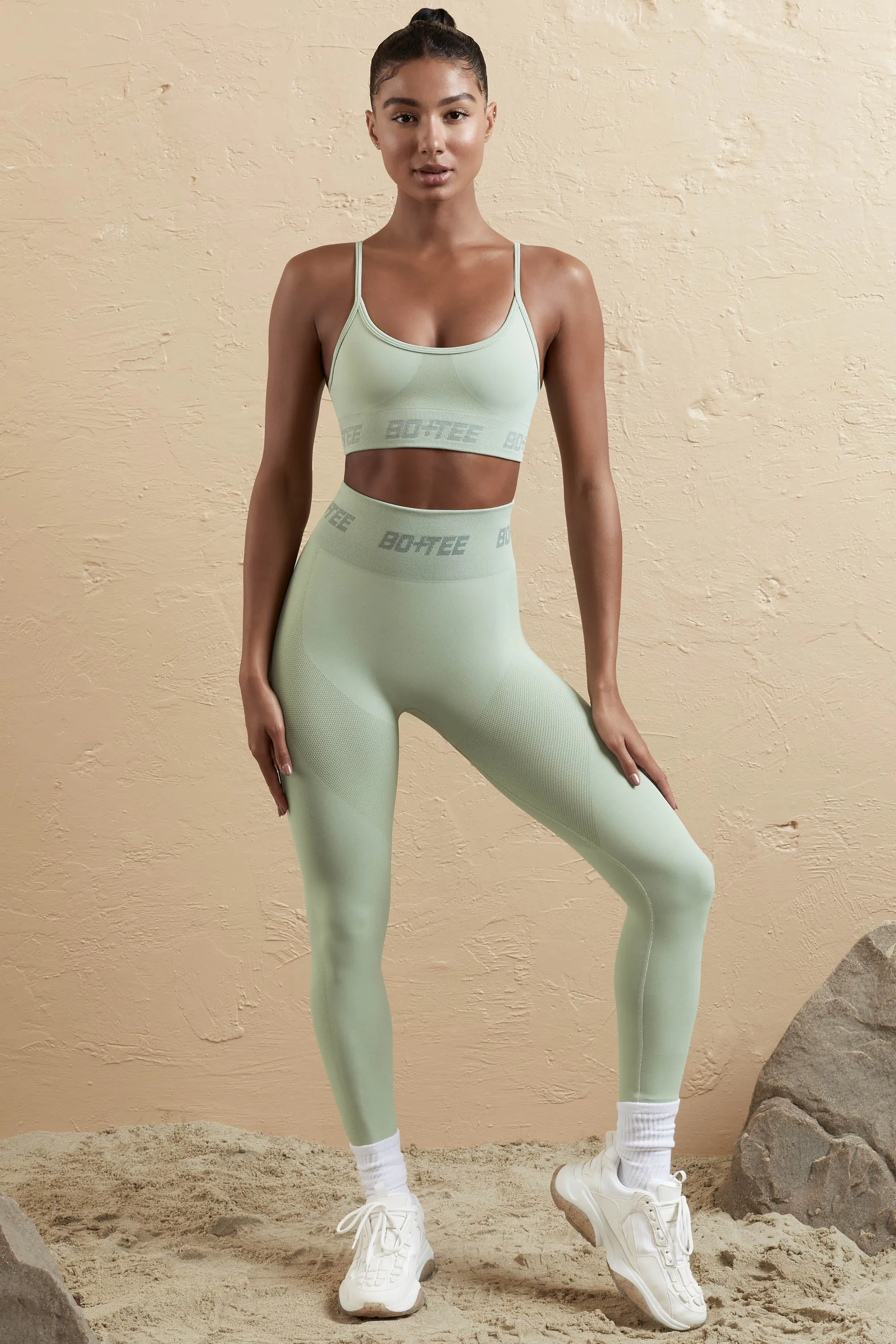 Seamless High Waist Leggings in Sage