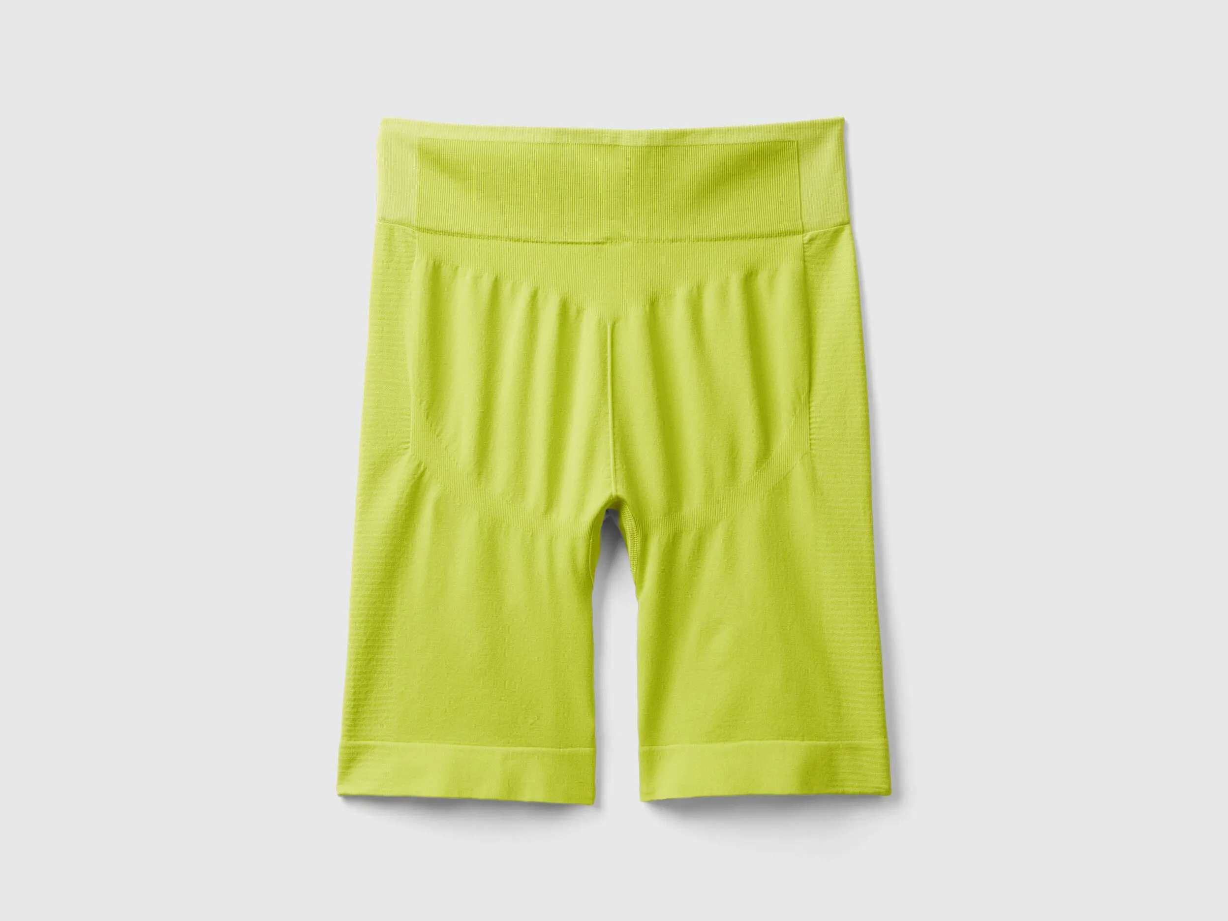 Seamless sports cycling leggings - Lime | Benetton