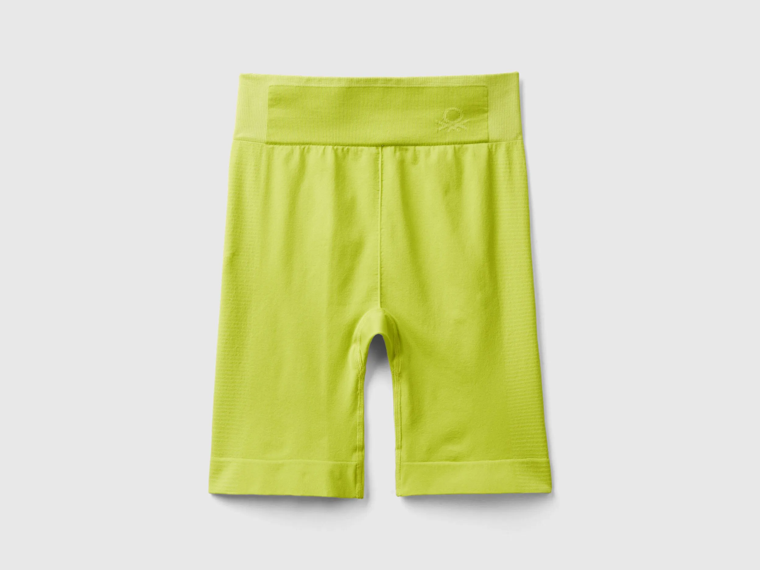 Seamless sports cycling leggings - Lime | Benetton