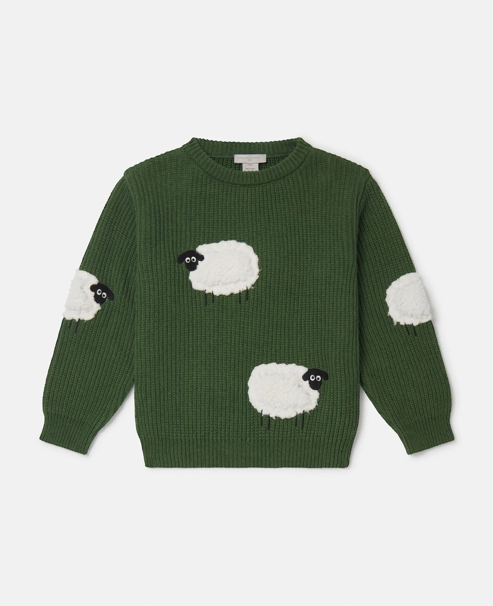 Sheep Appliqué Sweater