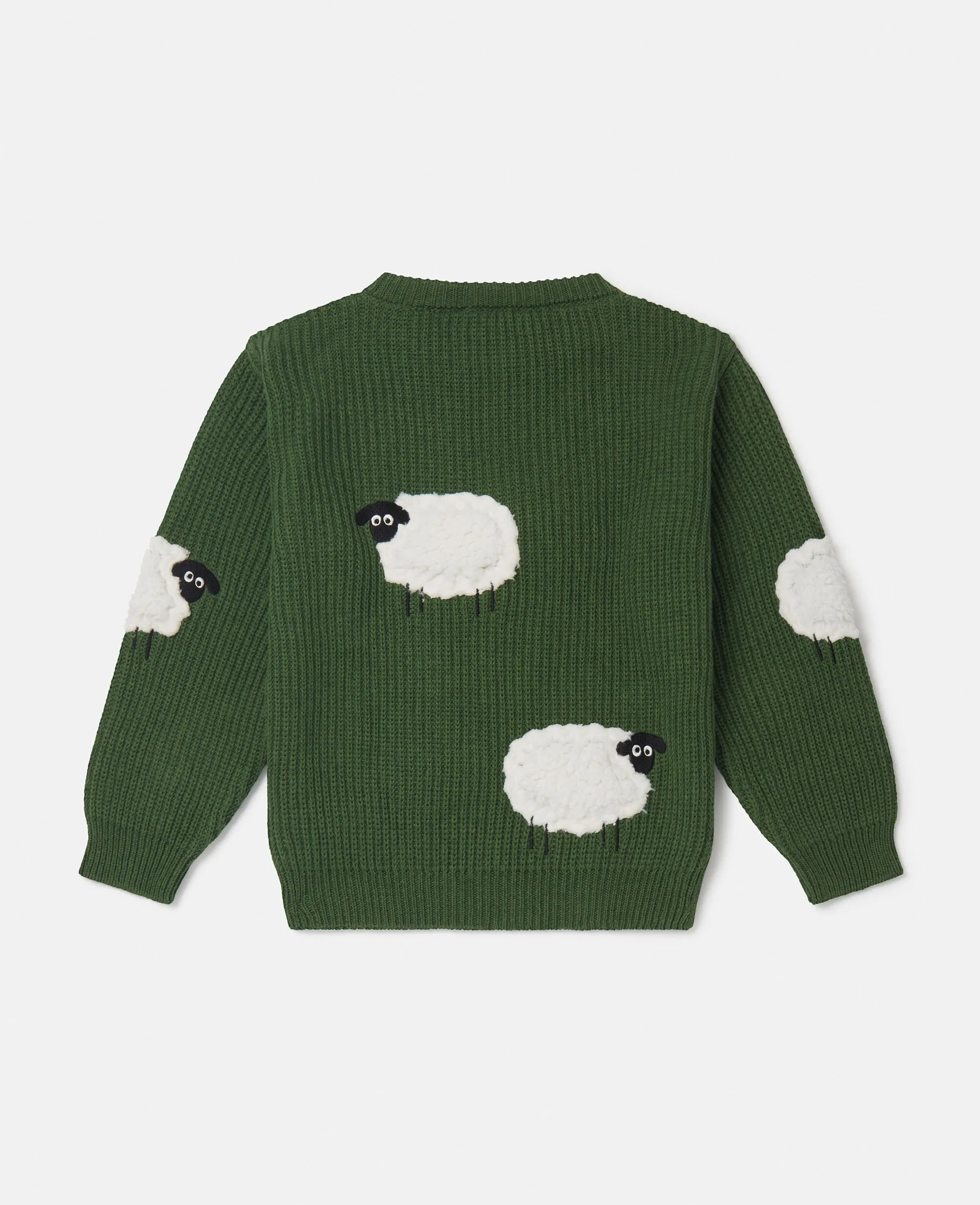 Sheep Appliqué Sweater