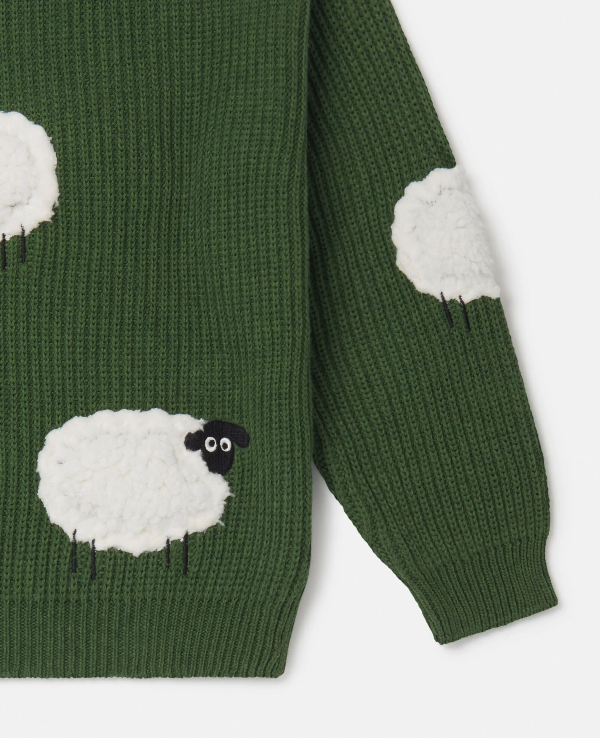 Sheep Appliqué Sweater