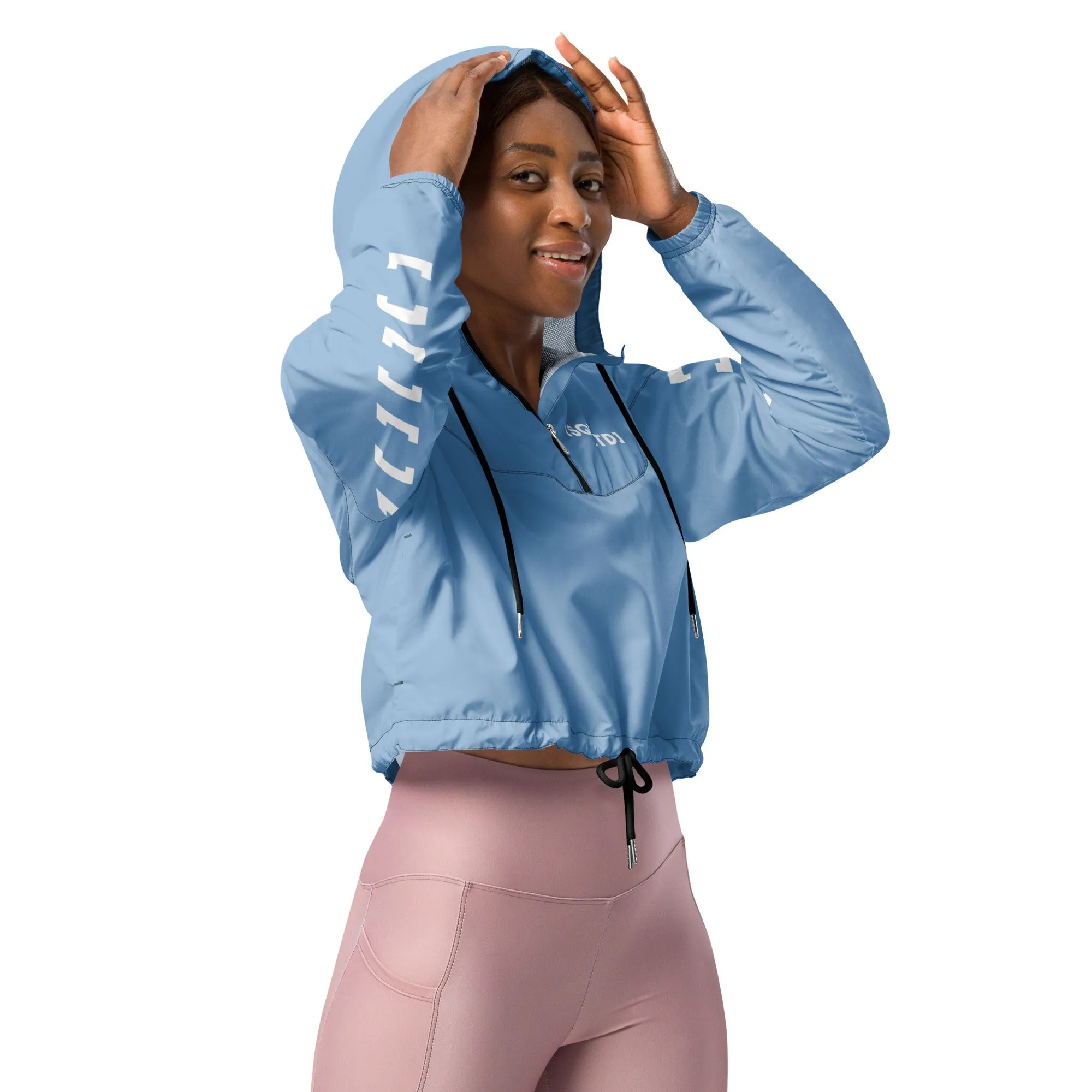 Sqdltd SP23 Women’s cropped windbreaker AB