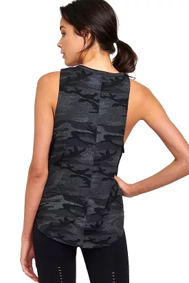 Strut This Cruz Tank Top Black Camo