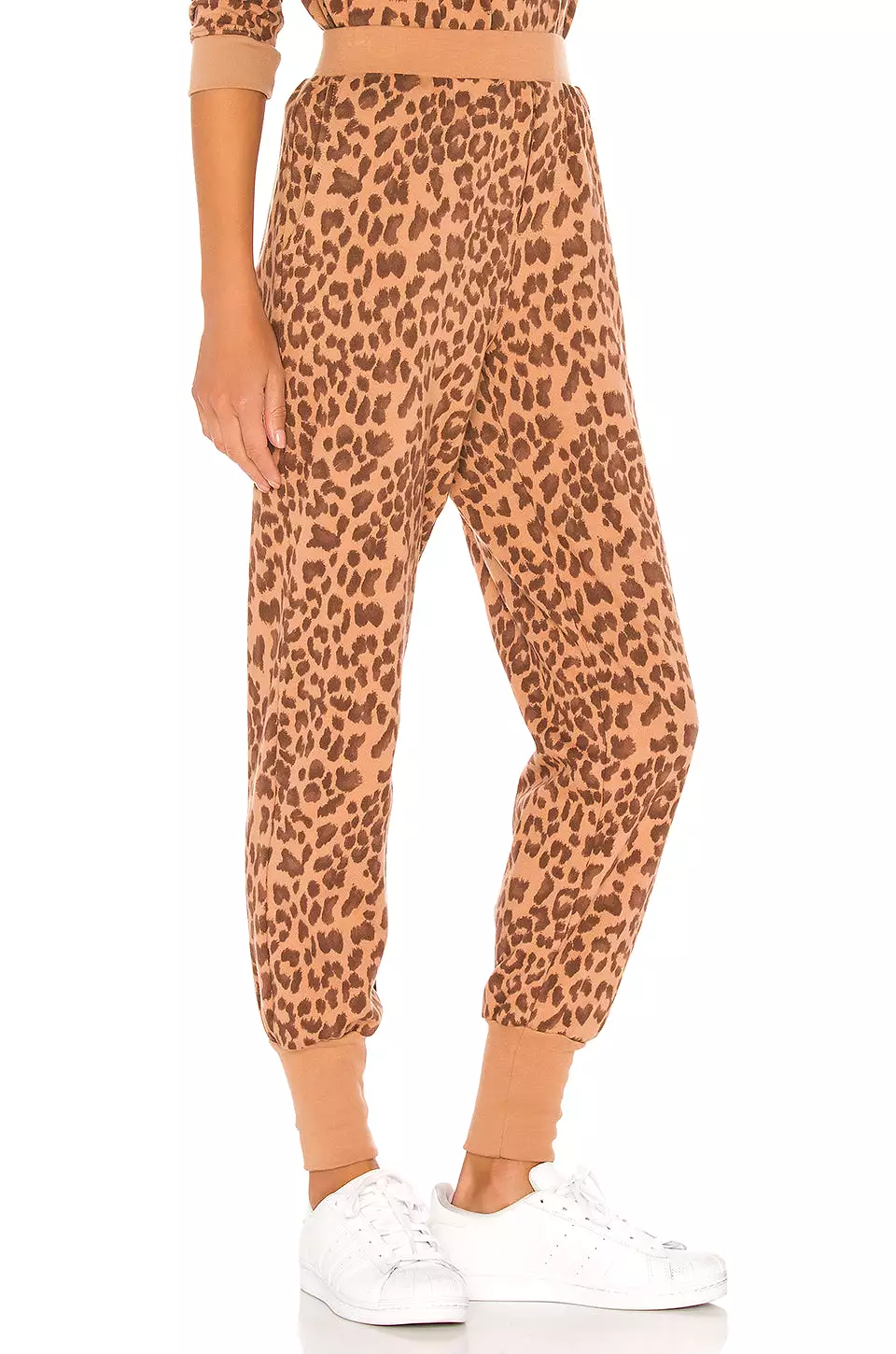 Strut This Femme Jogger Sweatpant Tan Freckle