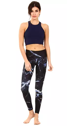 Strut This Flynn Long Legging Navy Marble