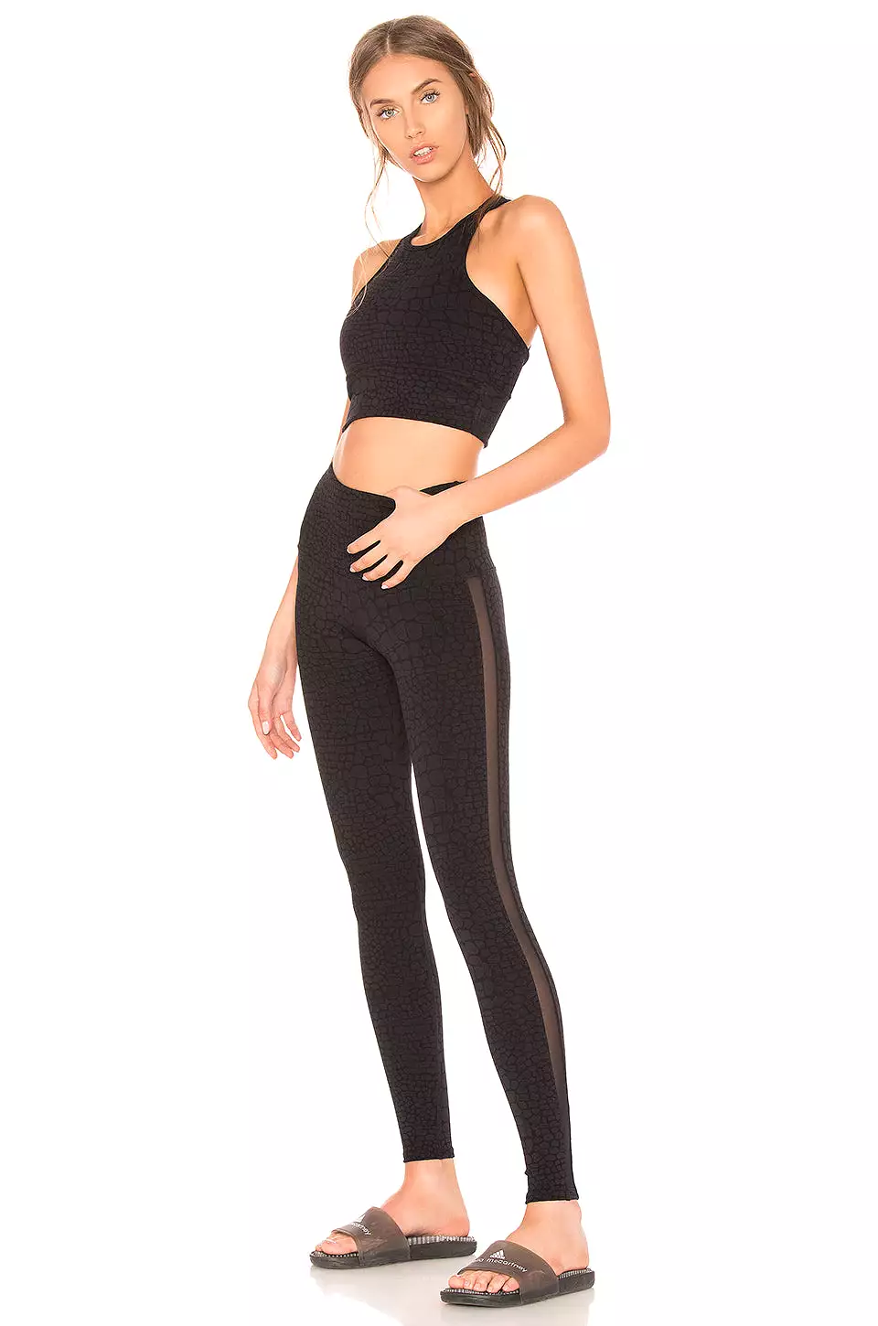 Strut This Gemma Mesh Stripe Giraffe Leggings