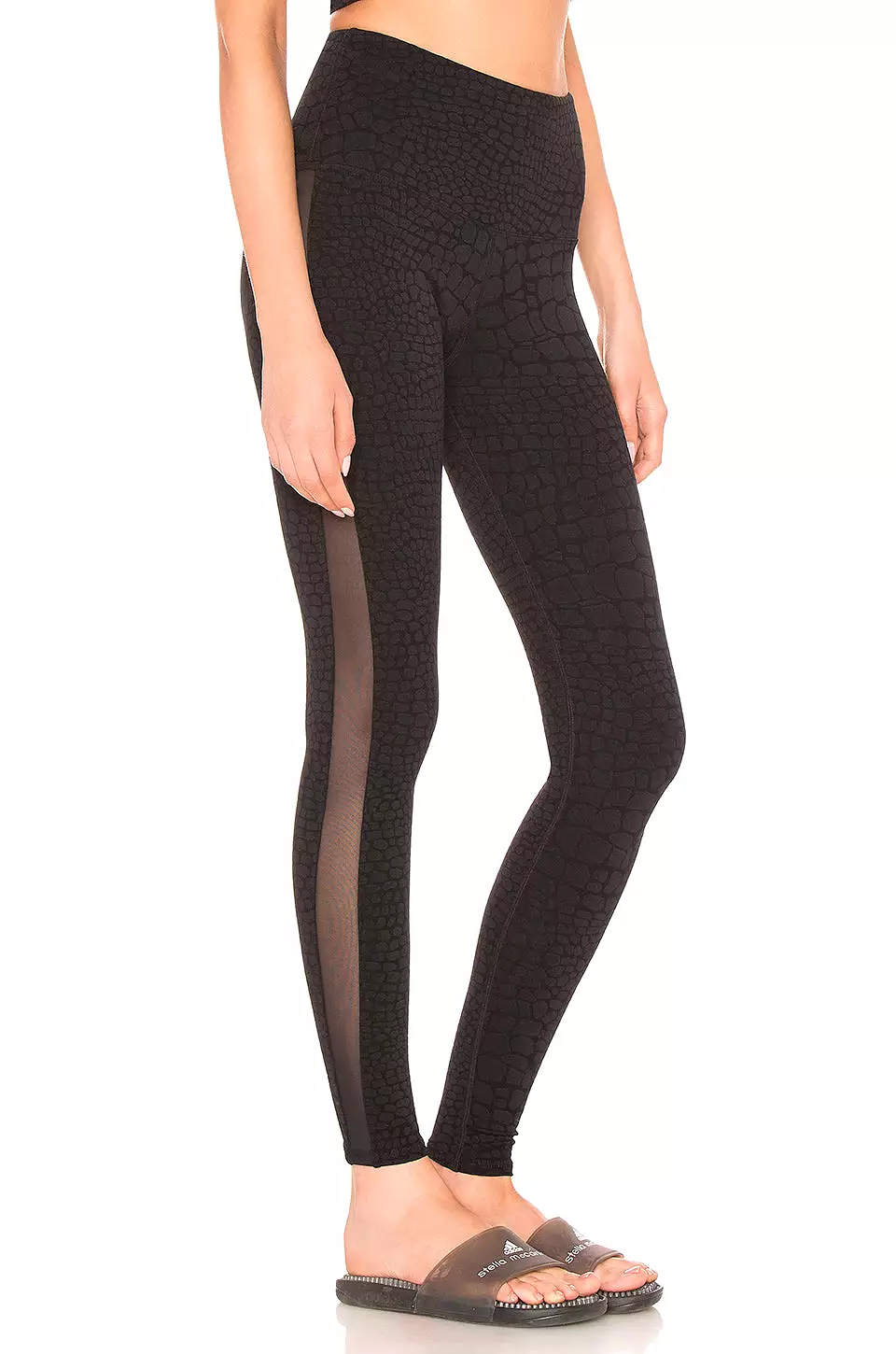 Strut This Gemma Mesh Stripe Giraffe Leggings