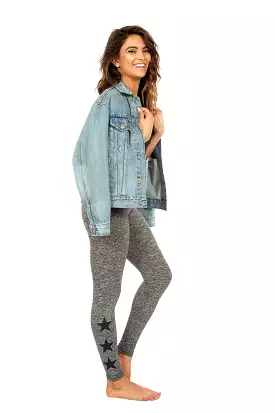 Strut This Star Ankle Grey/Moss Black Legging