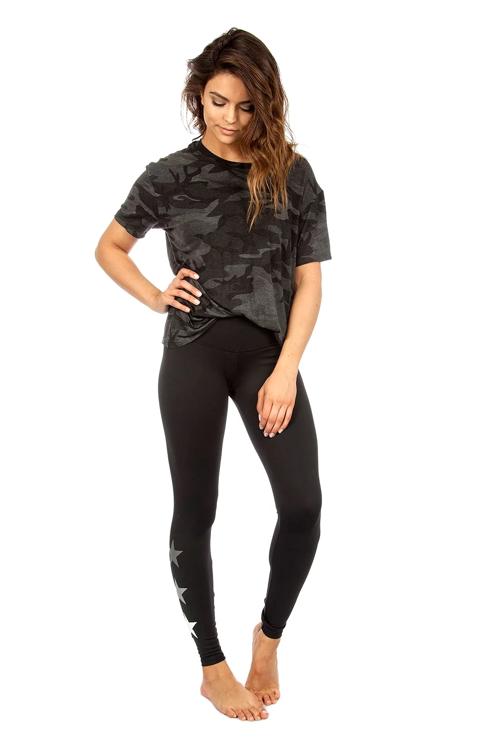 Strut This Star Ankle Leggings Black/Storm Stars