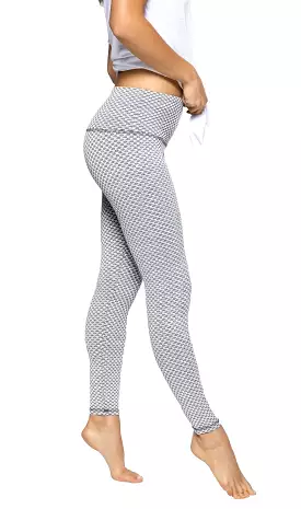 Strut This Teagan Ankle Leggings White Mosaic