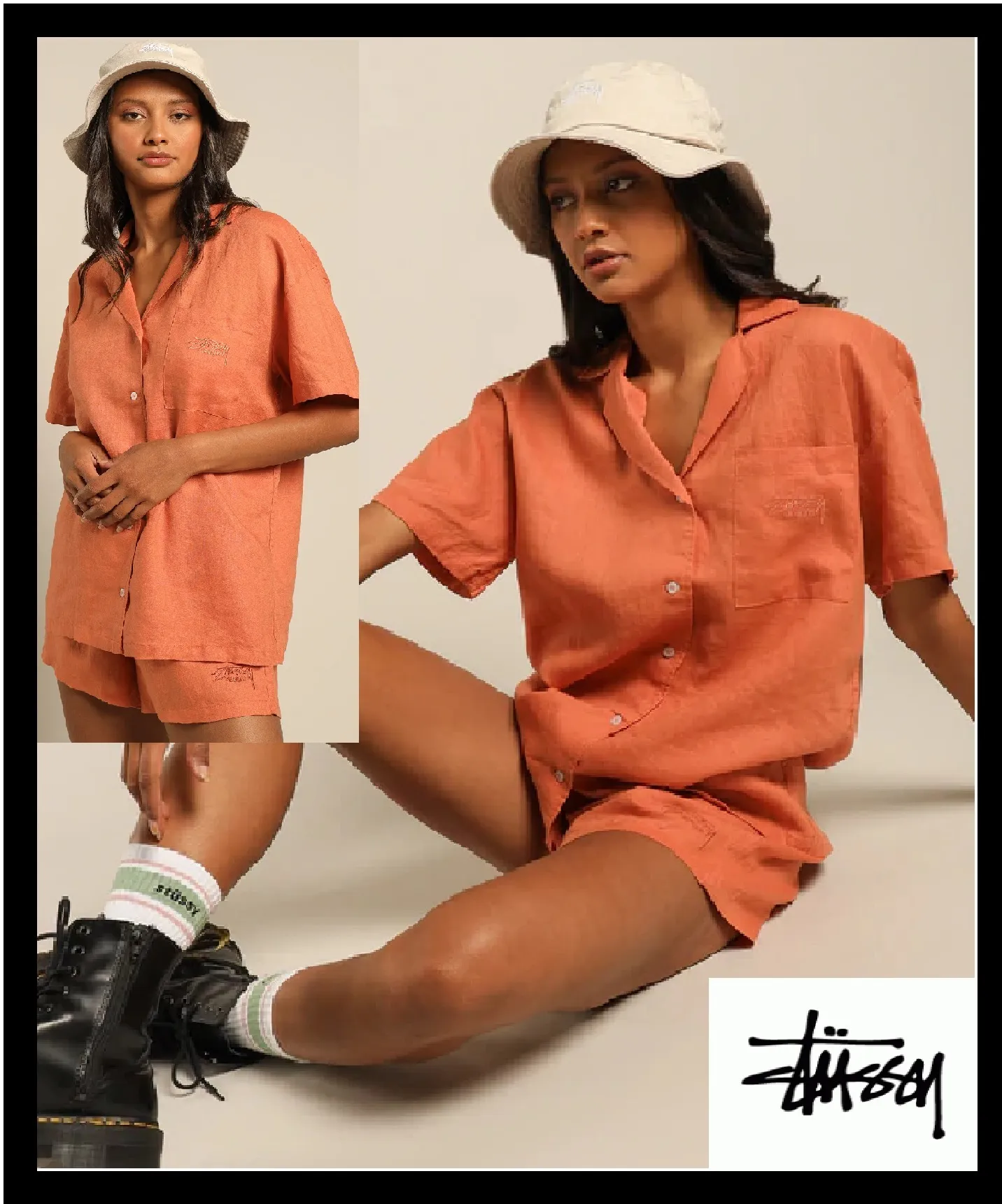 STUSSY  |Logo Skater Style Shirts & Blouses