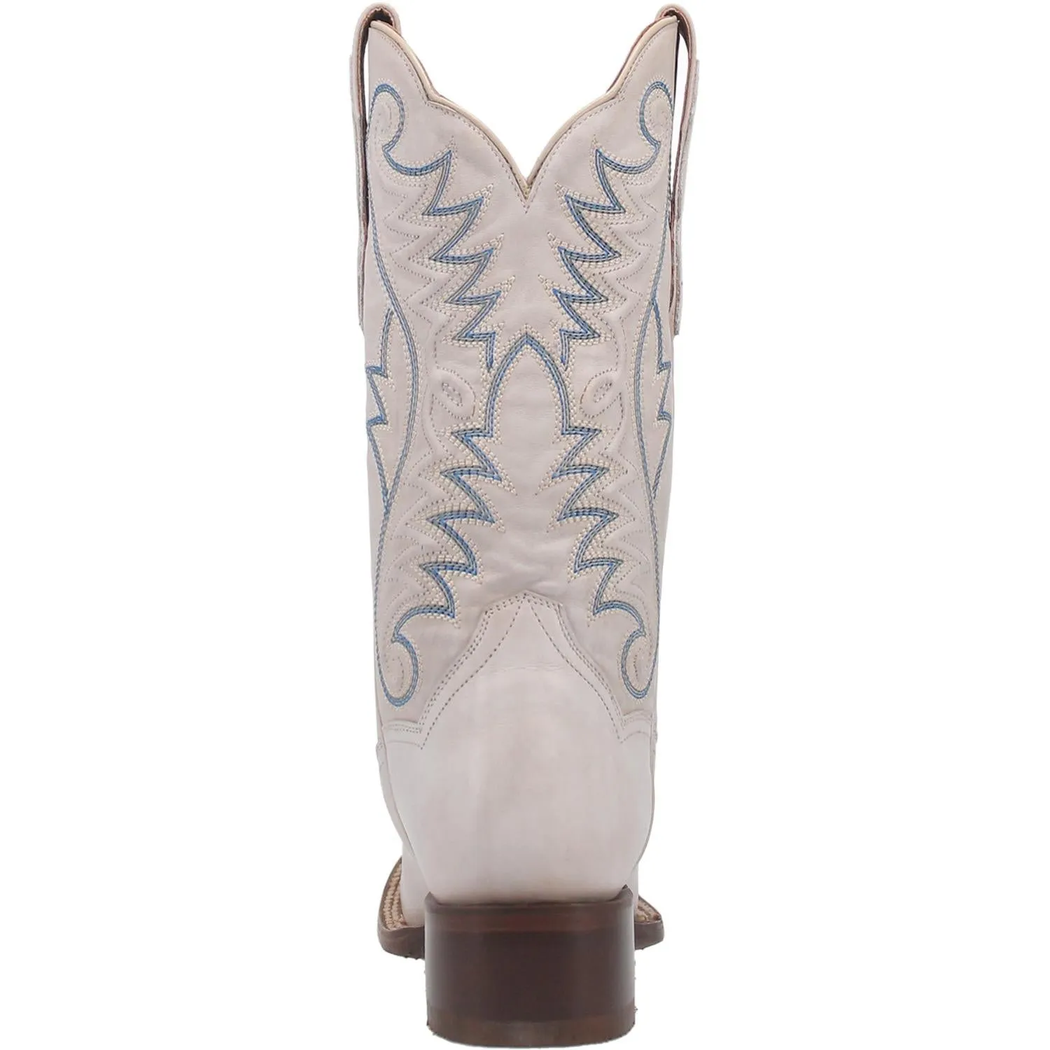 Sugar White Leather Embroidered Boots (DS) ~ PREORDER 11/1