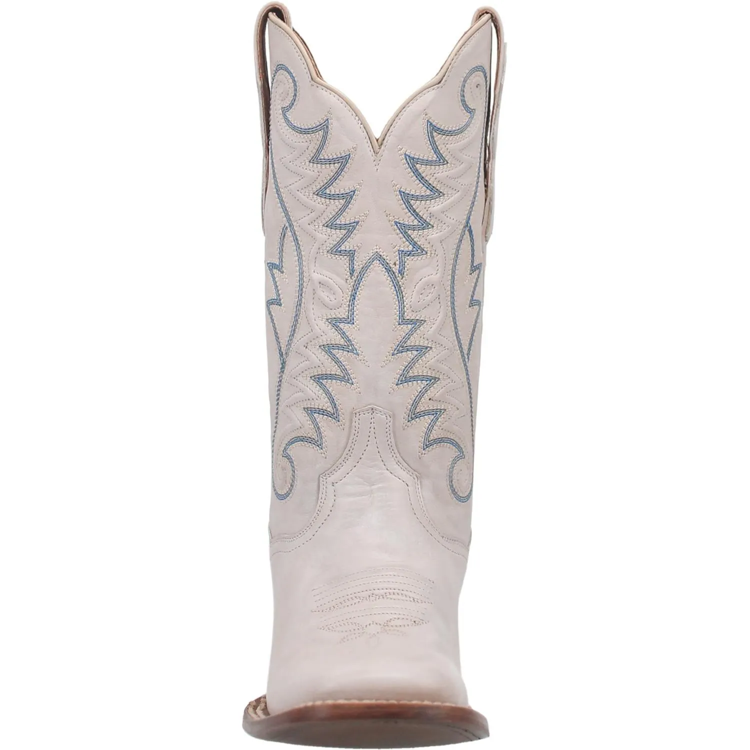 Sugar White Leather Embroidered Boots (DS) ~ PREORDER 11/1