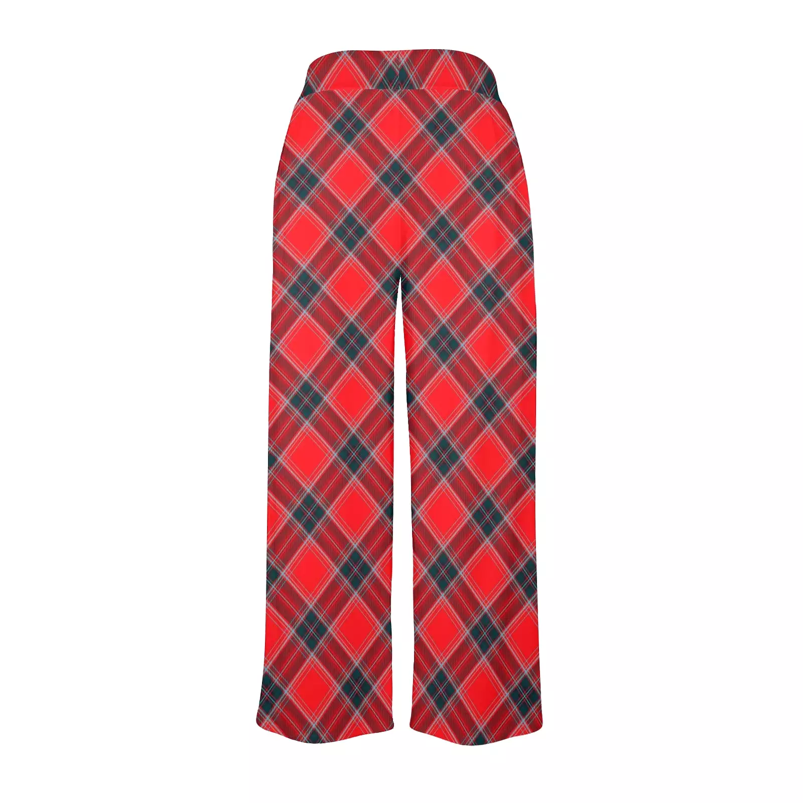 tartan 3A Women's Wide Leg Lounge Pants (Model L77)