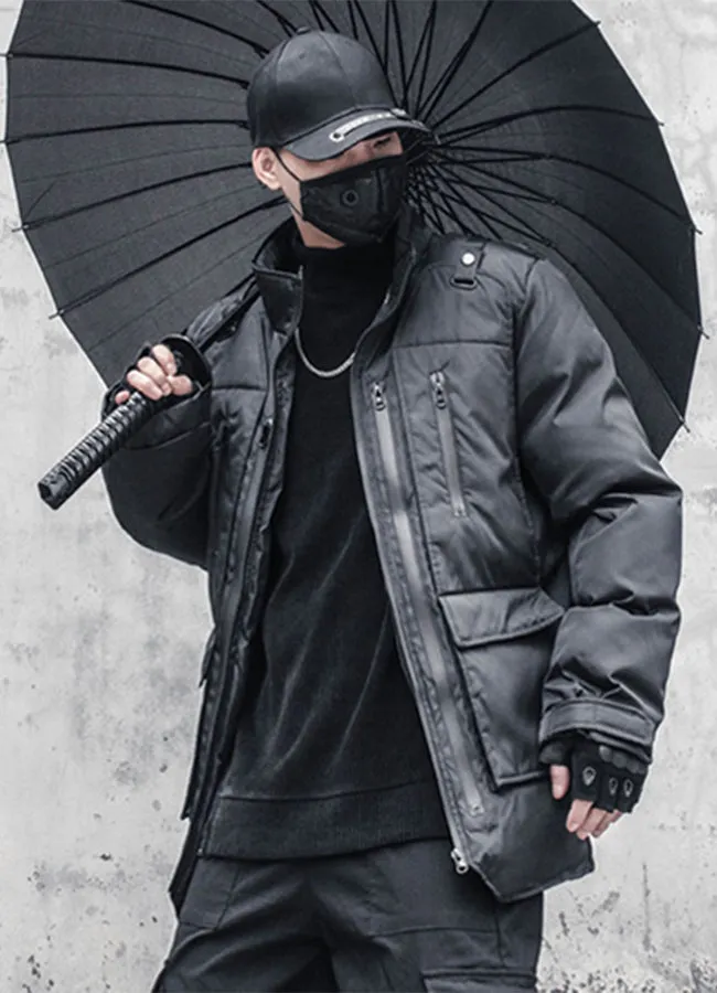 techwear padded jacket