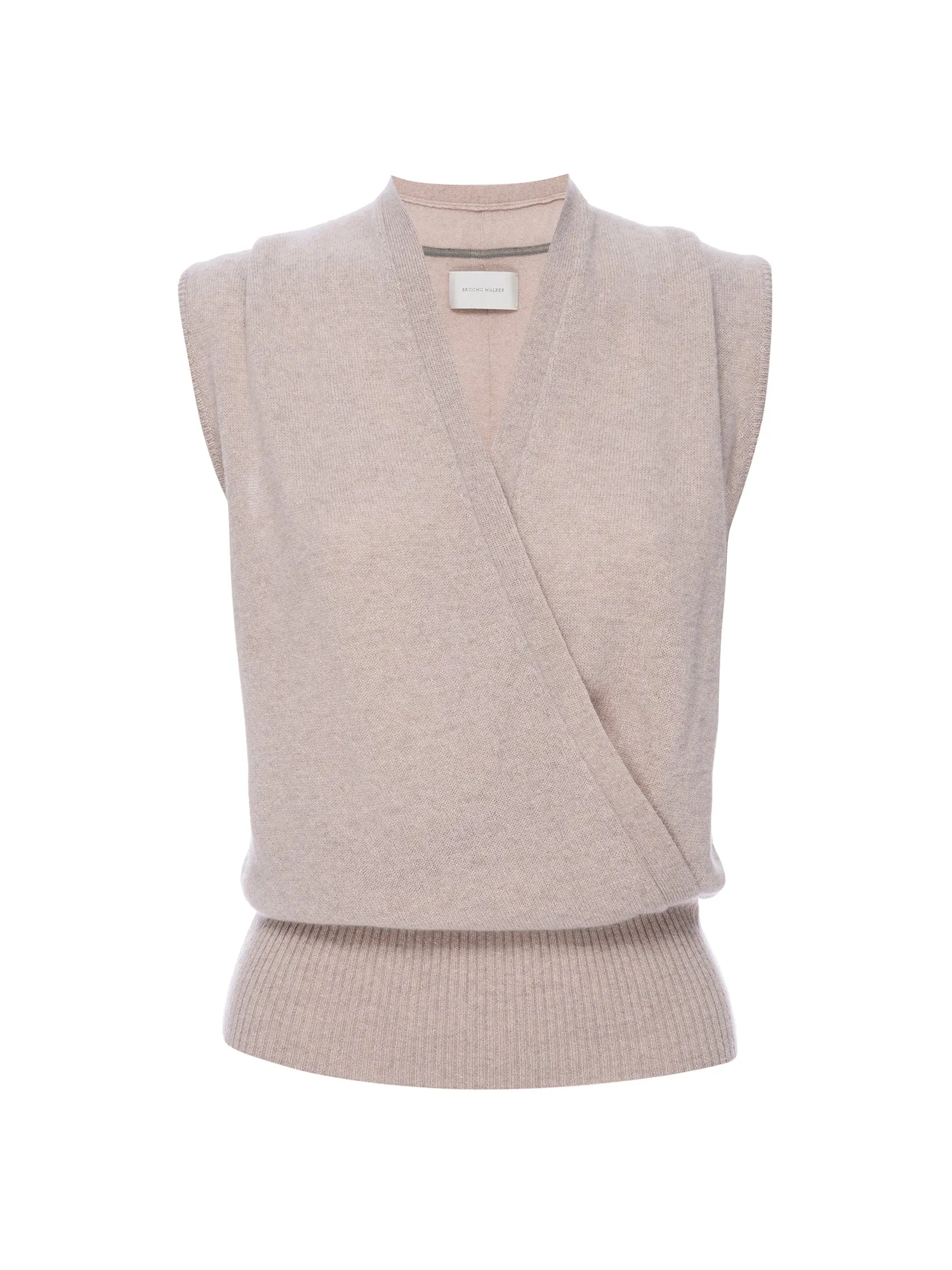 The Phinneas Sleeveless Wrap Sweater