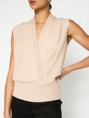 The Phinneas Sleeveless Wrap Sweater